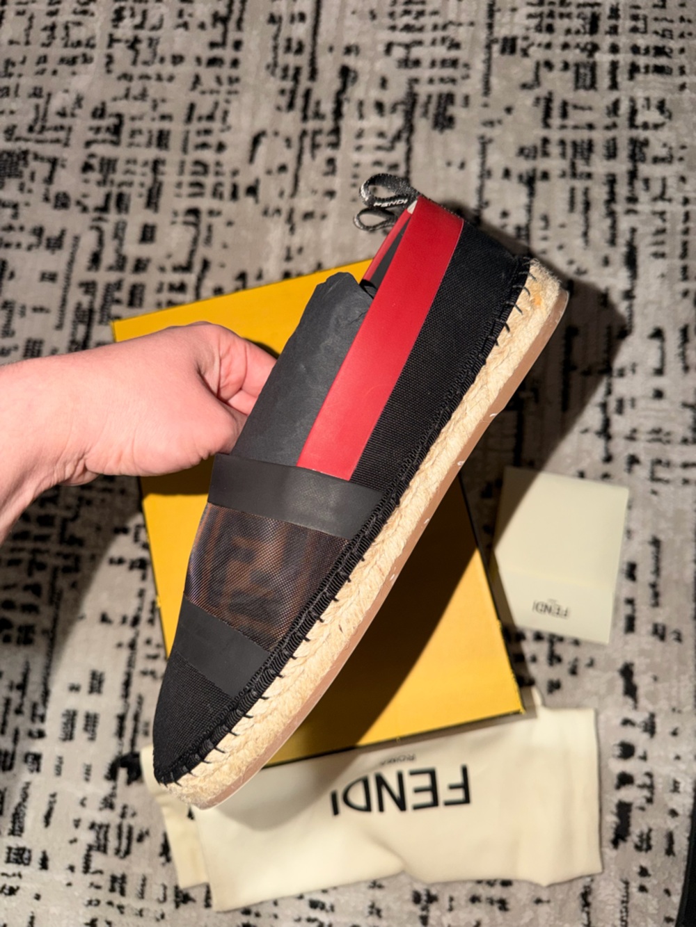 Fendi Flat Colibri Mesh FF Women Espadrilles - Picture 5 of 8